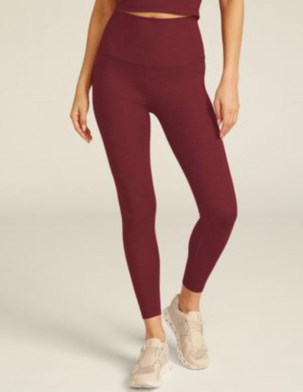 Heather Rib High Waisted Midi Legging