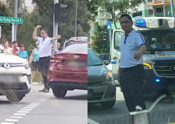 MP helps direct traffic after accident at Choa Chu Kang junction